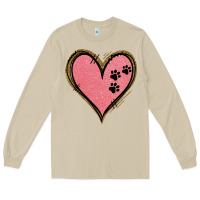 Mushroom Pink Glitter Heart Long Sleeve Tee - Jasminsmagicworld