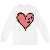 White Pink Glitter Heart Long Sleeve Tee - Jasminsmagicworld