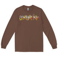 Chestnut Snow White And The Seven Dwarfs Marching In Line Long Sleeve Tee - FloraArt