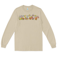 Mushroom Snow White And The Seven Dwarfs Marching In Line Long Sleeve Tee - FloraArt