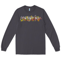 Smoke Snow White And The Seven Dwarfs Marching In Line Long Sleeve Tee - FloraArt