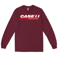 Burgundy case-ih Long Sleeve Tee - FloraArt