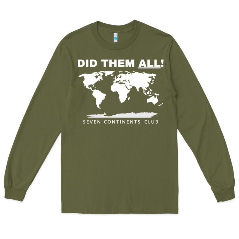 Seven Continents Shirt Long Sleeve Tee by FloraArt | Teevron
