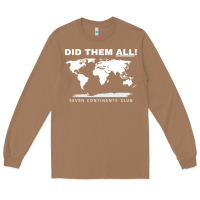 Toasted Coconut Seven Continents Shirt Long Sleeve Tee - FloraArt