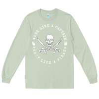 Matcha Work like a captain party like a pirate Long Sleeve Tee - FloraArt