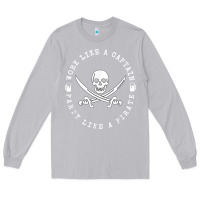 Moon Dust Work like a captain party like a pirate Long Sleeve Tee - FloraArt