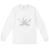 White Work like a captain party like a pirate Long Sleeve Tee - FloraArt