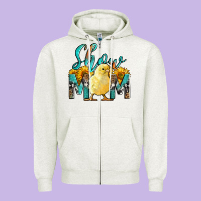 Western Show Mom Baby Chick Zipper Hoodie Designed By Lillyallendesigns