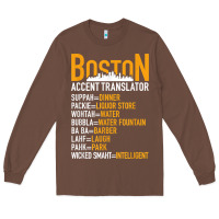 Chestnut wicked smaht boston accent translator bostonians gifts shirt Long Sleeve Tee - FloraArt