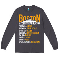 Smoke wicked smaht boston accent translator bostonians gifts shirt Long Sleeve Tee - FloraArt