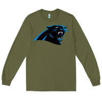 Army Green thesportcarolinapantherslogo Long Sleeve Tee - FloraArt