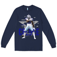 Navy ceedee lamb Long Sleeve Tee - FloraArt