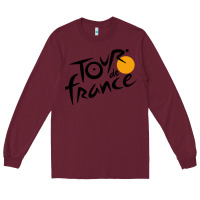 Burgundy tour de france cycling Long Sleeve Tee - ArtMosaic
