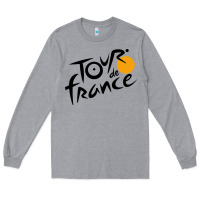 Heather Grey tour de france cycling Long Sleeve Tee - ArtMosaic
