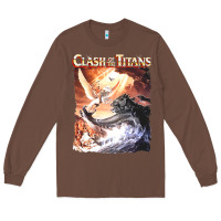 Chestnut Clash of the Titans (Transparent) Long Sleeve Tee - ArtMosaic