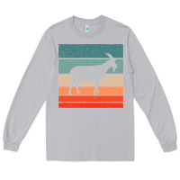 Moon Dust goat goats retro style vintage 140 goat lover Long Sleeve Tee - ArtMosaic