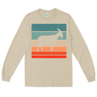 Mushroom goat goats retro style vintage 140 goat lover Long Sleeve Tee - ArtMosaic