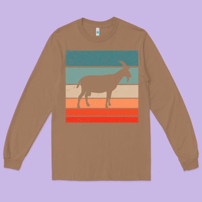 Goat Goats Retro Style Vintage 140 Goat Lover Long Sleeve Tee Designed By Artmosaic