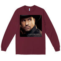 Burgundy Garth Brooks The ultimate hits Long Sleeve Tee - ArtMosaic