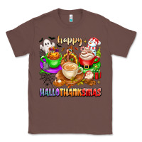 Chestnut happy hallothanksmas coffee cups with ghost turkey Classic Tee - texasbilliewilder