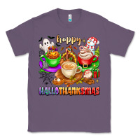 Lavender happy hallothanksmas coffee cups with ghost turkey Classic Tee - texasbilliewilder