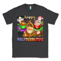Smoke happy hallothanksmas coffee cups with ghost turkey Classic Tee - texasbilliewilder