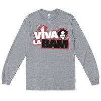 Heather Grey viva la bam Long Sleeve Tee - ArtMosaic