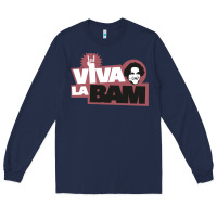 Navy viva la bam Long Sleeve Tee - ArtMosaic