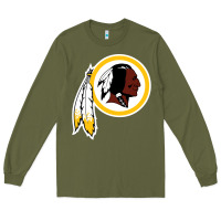 Army Green the indian red skins clasic Long Sleeve Tee - ArtMosaic