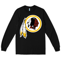 Black the indian red skins clasic Long Sleeve Tee - ArtMosaic