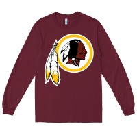 Burgundy the indian red skins clasic Long Sleeve Tee - ArtMosaic