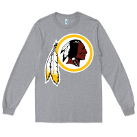 Heather Grey the indian red skins clasic Long Sleeve Tee - ArtMosaic