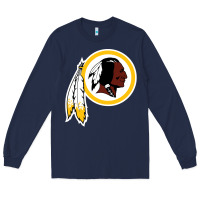 Navy the indian red skins clasic Long Sleeve Tee - ArtMosaic