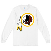 White the indian red skins clasic Long Sleeve Tee - ArtMosaic