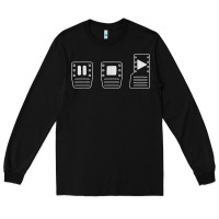 Black save manual pedal diagram stick shift car lover t shirt Long Sleeve Tee - ArtMosaic
