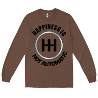 Chestnut Happiness is Not Automatic..Save the manuals.. 3 Pedals Cars Lovers gi Long Sleeve Tee - ArtMosaic
