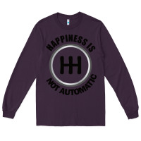 Plum Happiness is Not Automatic..Save the manuals.. 3 Pedals Cars Lovers gi Long Sleeve Tee - ArtMosaic