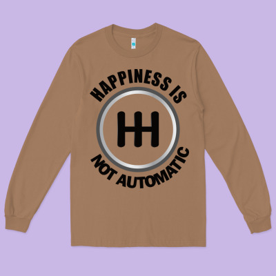 Happiness Is Not Automatic..save The Manuals.. 3 Pedals Cars Lovers Gi Long Sleeve Tee Designed By Artmosaic
