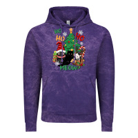 Cloud Purple ho ho ho meow Vintage Hoodie - CowGirlArtShop