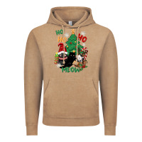 Vintage Coffee ho ho ho meow Vintage Hoodie - CowGirlArtShop