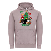 Vintage Zinc ho ho ho meow Vintage Hoodie - CowGirlArtShop