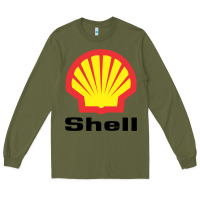 Army Green Copy of shell gasoline Long Sleeve Tee - ArtMosaic