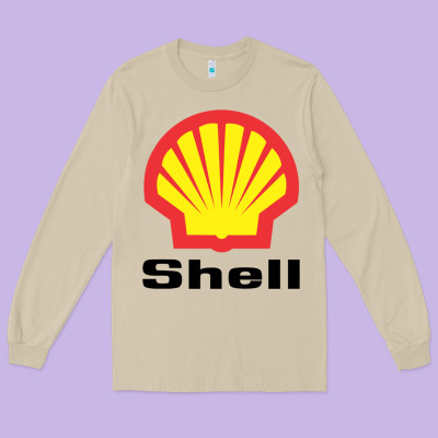 Copy Of Shell Gasoline Long Sleeve Tee Designed By Artmosaic