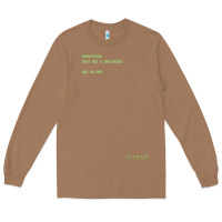Toasted Coconut The Matrix Everything Has A Beginning Green Font Long Sleeve Tee - ArtMosaic