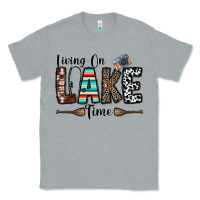 Heather Grey living on lake time Classic Tee - CowhideDigitalArt