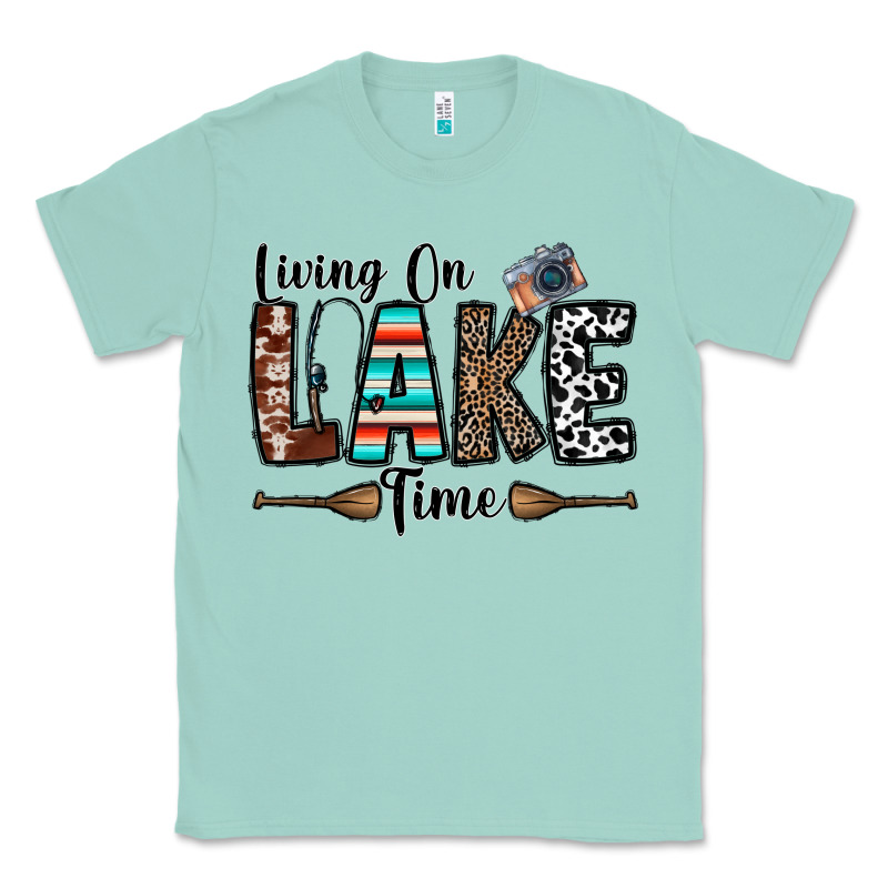 Living On Lake Time Classic Tee by CowhideDigitalArt | Teevron