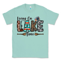 Seafoam living on lake time Classic Tee - CowhideDigitalArt
