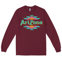 Burgundy arizona tea Long Sleeve Tee - ArtMosaic