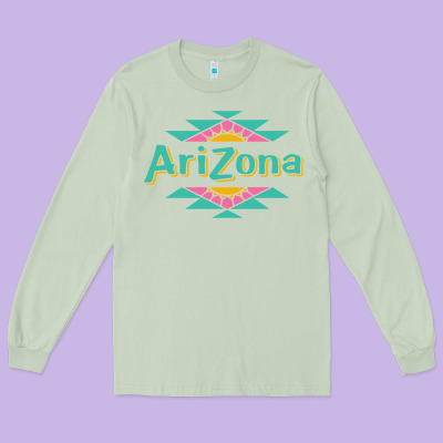 Arizona Tea Long Sleeve Tee Designed By Artmosaic