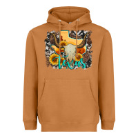 Meerkat western texas  and cowhide with sunflower Heavyweight Hoodie - Artiststas